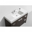 Eviva Lugano 48" Grey Oak Modern Bathroom Vanity with White Integrated Acrylic Sink