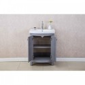 Eviva Jersey 24" Grey Transitional Bathroom Vanity with White Porcelain Sink