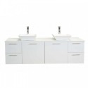 Eviva Luxury 72 inch White bathroom vanity with top
