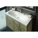 Eviva Venice 32" Brown Modern Luxury Bathroom Vanity with white Porcelain integrated sink.
