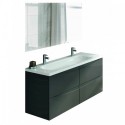 Eviva Rome 48" Grey Modern Luxury Bathroom Vanity with Integrated White Acrylic Double Sink