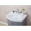 Eviva Jersey 24" Grey Transitional Bathroom Vanity with White Porcelain Sink