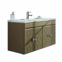 Eviva Venice 32" Brown Modern Luxury Bathroom Vanity with white Porcelain integrated sink.