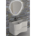 Eviva Touch 36" White Wall Mount Modern Bathroom Vanity with White Integrated Acrylic Sink