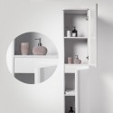 Eviva Glazzy Glossy White 16 inch wall mount side cabinet.