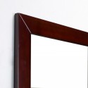 Eviva New York Bathroom Vanity Mirror Full Frame Teak(Dark Brown) 30X31 Wall Mount