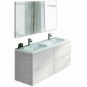Eviva Rome 48" White Modern Luxury Bathroom Vanity with Integrated White Acrylic Double Sink