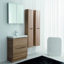 Eviva Smile 36" White Oak Floor Mount Modern Bathroom Vanity