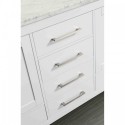 Eviva Aberdeen 84" Transitional White Bathroom Vanity with White Carrera Countertop
