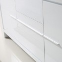 Fresca Allier 72" White Modern Double Sink Bathroom Vanity w/ Mirror