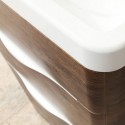 Fresca Milano 26" Rosewood Modern Bathroom Vanity w/ Medicine Cabinet
