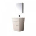 Fresca Milano 26" Glossy White Modern Bathroom Vanity w/ Medicine Cabinet