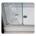 DreamLine Butterfly-DL-61 Butterfly Complete Shower Door Kit with Shower Base and Backwalls
