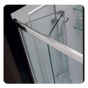 DreamLine Butterfly-DL-61 Butterfly Complete Shower Door Kit with Shower Base and Backwalls