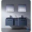 Fresca FVN17241224DB Brillante Double Sink Modern Bathroom Vanity in Lavender Grey