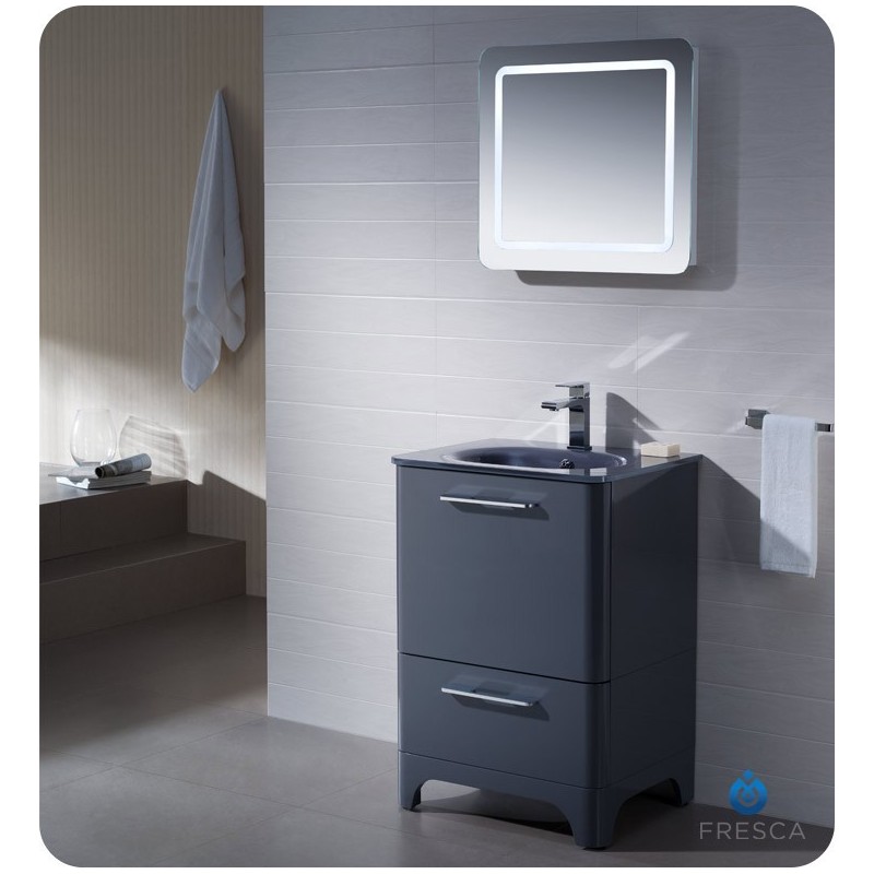 Fresca FVN1725DB Brillante Modern Bathroom Vanity in Lavender Grey