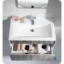 Fresca FVN8508HA Siena 32" Modern Bathroom Vanity with Mirror and Faucet in High Gloss Ash Gray