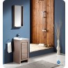 Fresca FVN8118GO Allier 16" Modern Bathroom Vanity with Mirror in Gray Oak
