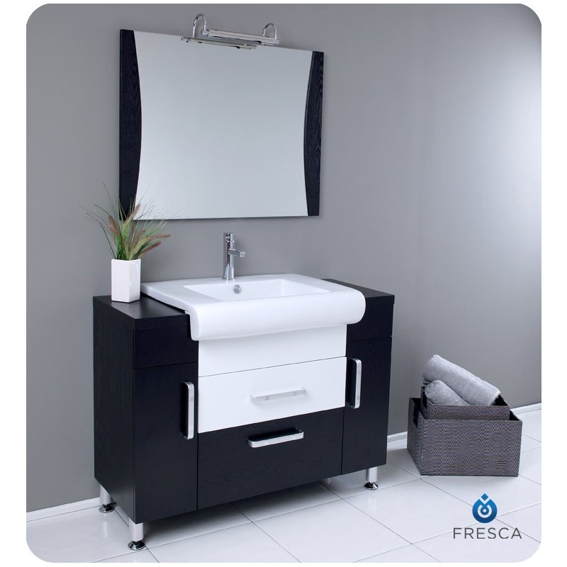 Fresca FVN3013WG Vita Modern Bathroom Vanity with Wenge Wood Finish