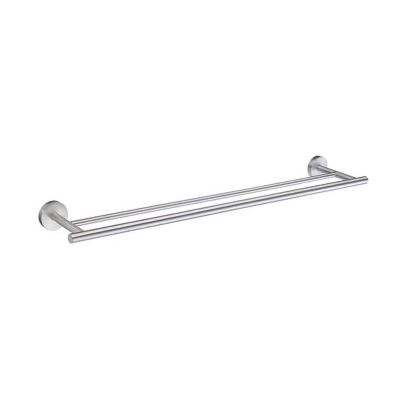 Smedbo HS3364 Home Towel Rail Double in Brushed Chrome