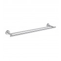Smedbo HS3364 Home Towel Rail Double in Brushed Chrome