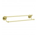 Smedbo V2364 Villa Towel Rail Double in Polished Brass