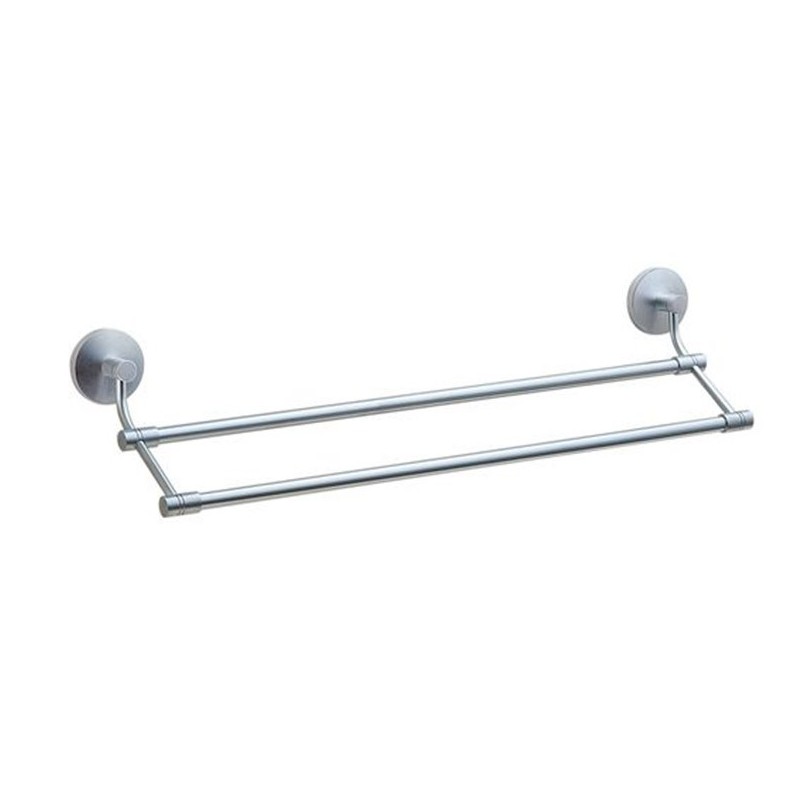 Smedbo NS3364 Studio Towel Rail Double in Brushed Chrome