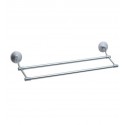 Smedbo NS3364 Studio Towel Rail Double in Brushed Chrome