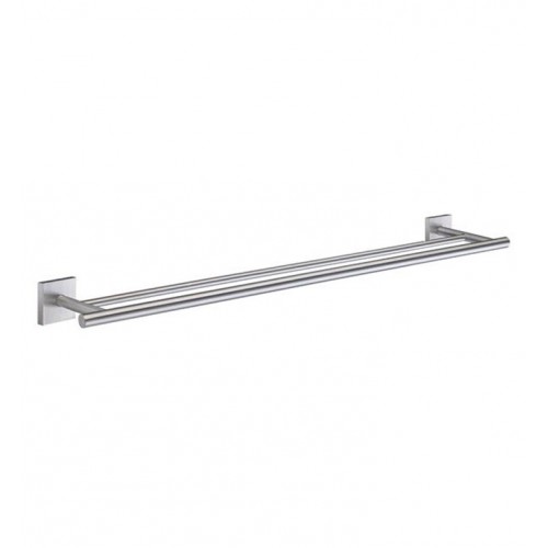 Smedbo RS3364 House Towel Rail Double in Brushed Chrome