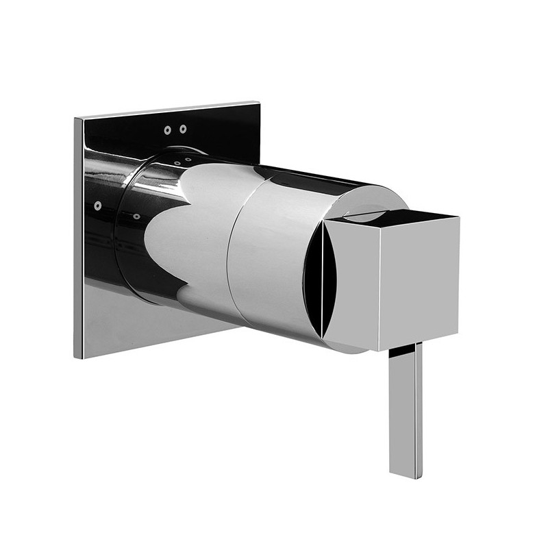 Graff G-8067-LM39S Qubic Tre Transfer Valve Trim Plates and Handle