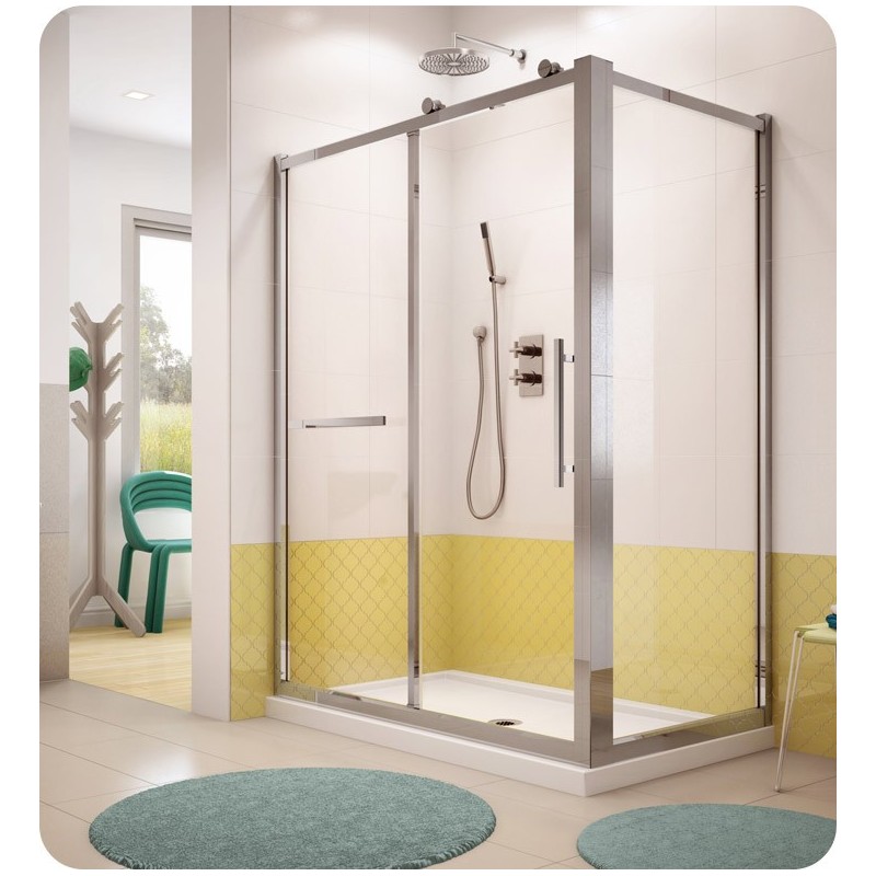 Fleurco FSR Forte Sorrento In Line Door and Panel with Return Panel