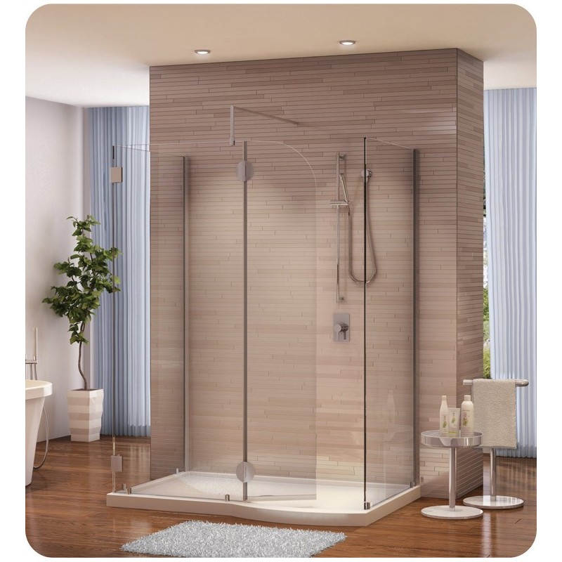 Fleurco V56305 Evolution 5' Walk in Shower Enclosure with Round Top