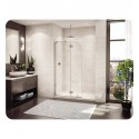 Fleurco V56301 Evolution Monaco 5' Walk in Shower Shield with Round Top