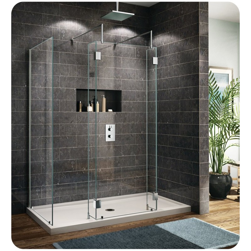Fleurco V6302 Evolution 6' Walk in Shower Enclosure with 1 Side Glass Panel V6302