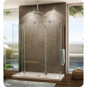 Fleurco V6308 Evolution 6' Walk in Round Top Shower Enclosure with 2 Side Glass Panels V6308
