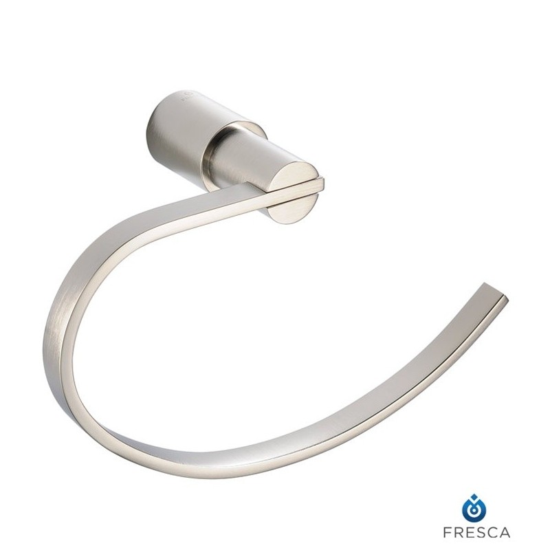 Fresca FAC0125BN Magnifico Towel Ring in Brushed Nickel