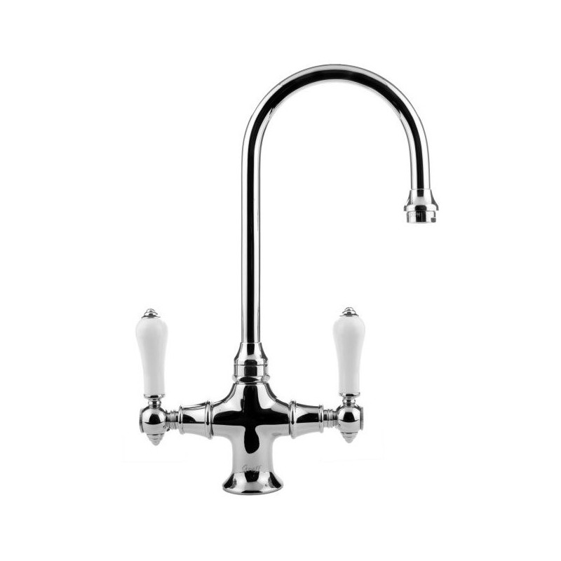 Graff G-5250-LC1 Vista Bar Faucet with Porcelain Lever Handles
