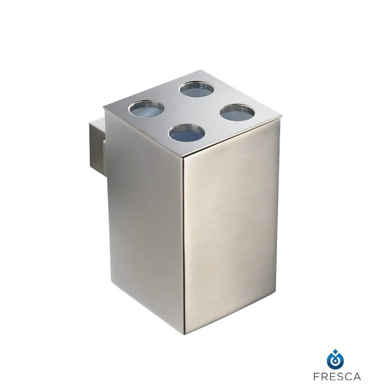 Fresca FAC1458BN Ellite Toothbrush Holder in Brushed Nickel