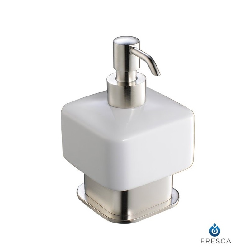 Fresca FAC1361BN Solido Lotion Dispenser (Free Standing) in Brushed Nickel