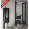 Fresca Platinum Diamond Black Gloss Side Cabinet with Right Hand Opening