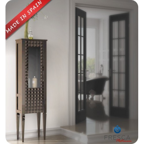 Fresca Platinum Diamond Taupe Gloss Side Cabinet with Right Hand Opening