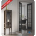 Fresca Platinum Diamond Taupe Gloss Side Cabinet with Right Hand Opening
