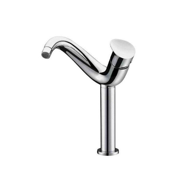 ALFI Brand AB1570-BN Tall Wave Brushed Nickel Single Lever Bathroom Faucet