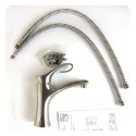 ALFI Brand AB1295-BN Brushed Nickel Single Lever Bathroom Faucet