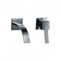 ALFI Brand AB1256-BN Brushed Nickel Single Lever Wallmount Bathroom Faucet
