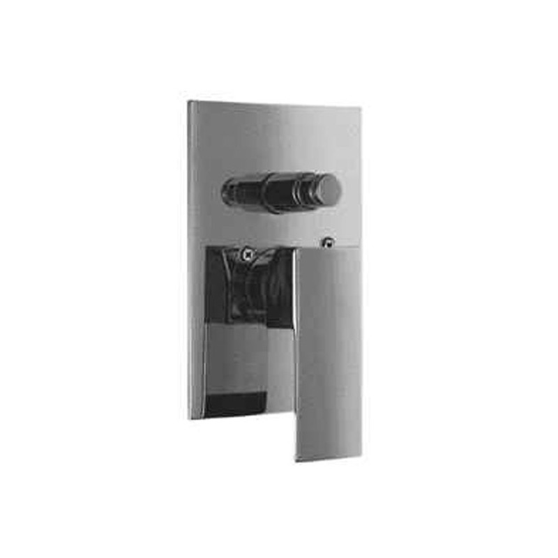 ALFI Brand AB5601-PC Polished Chrome Shower Valve Mixer with Square Lever Handle and Diverter