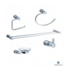 Fresca FAC0100-D Magnifico 5 Piece Bathroom Accessory Set in Chrome with Double Towel Bar