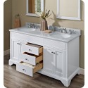 Fairmont Designs 1502-V6021D Framingham 60 inch Double Bowl Vanity in Polar White