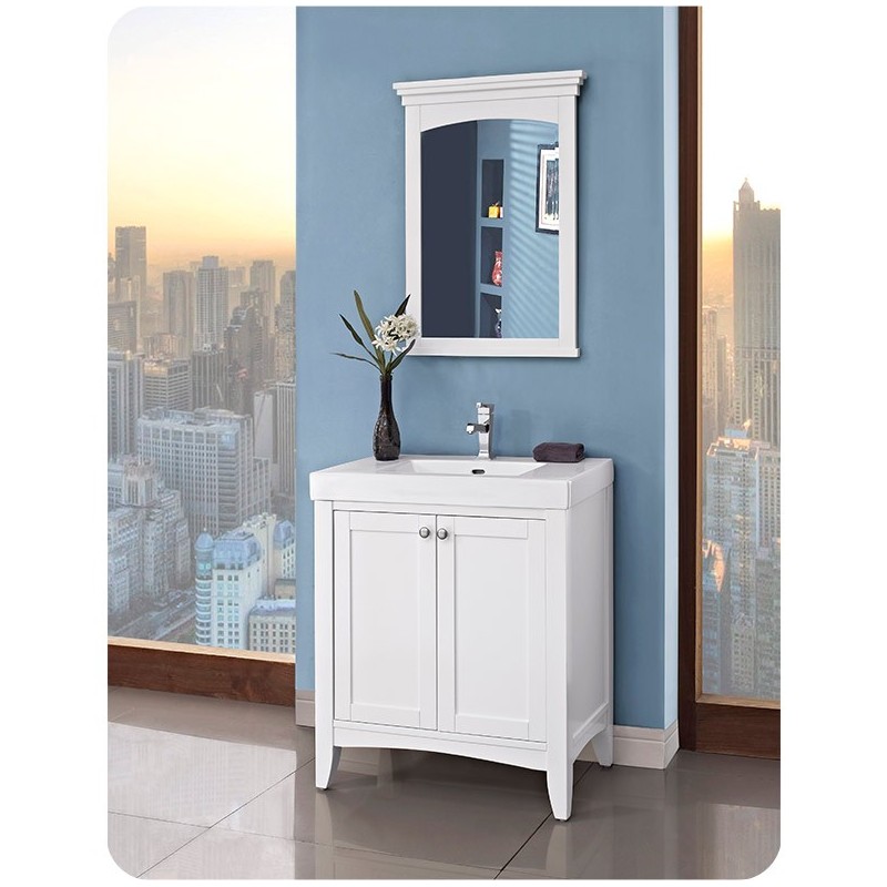 Fairmont Designs 1512-V3018 Shaker Americana 30 x 18 inch Vanity in Polar White