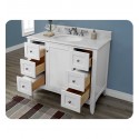 Fairmont Designs 1512-V42 Shaker Americana 42 inch Vanity in Polar White